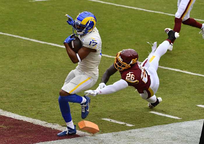 Landon Collins Woods TD © Brad Mills-USA TODAY Sports